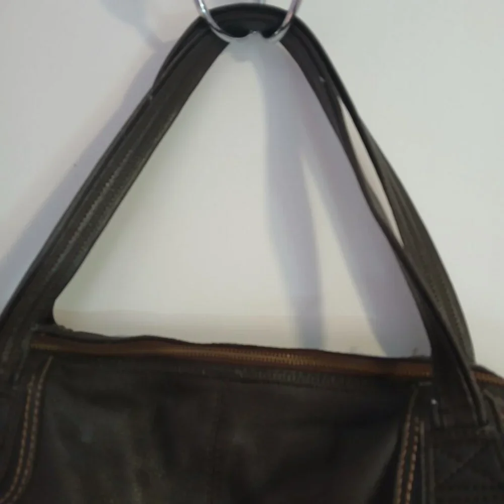 The Sak Women's Brown Pebbled Leather Hobo Handbag GUC - Picture 4 of 13